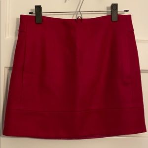 Raspberry wool J Crew skirt